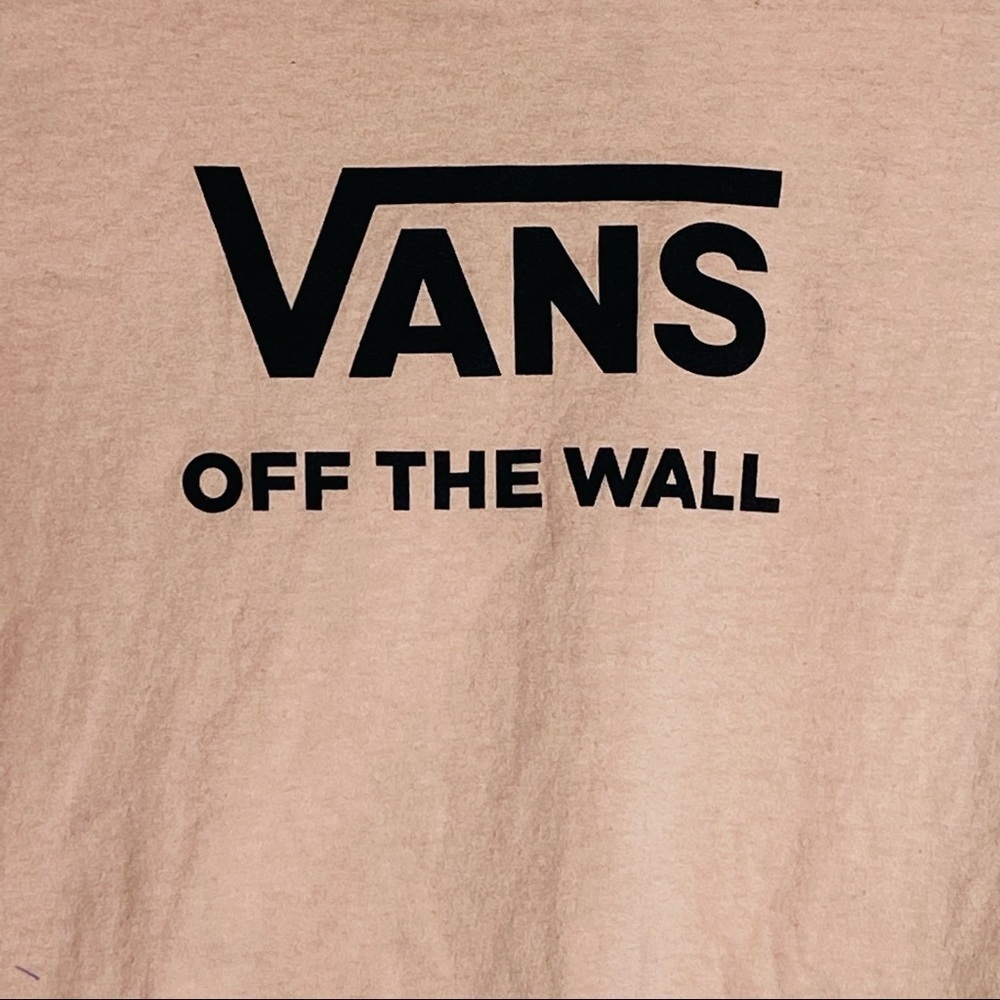 Vans Flying V Checkered Long Sleeve Crop Top Size: X-Small - Picture 5 of 6